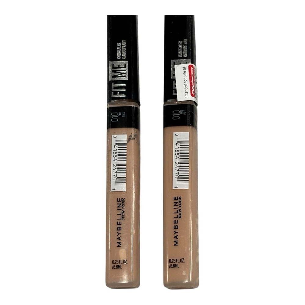 MAYBELLINE Fit Me‎ Concealer 010 Fair 0.23 NWOB Sealed Lot Of 2